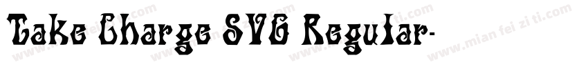 Take Charge SVG Regular字体转换